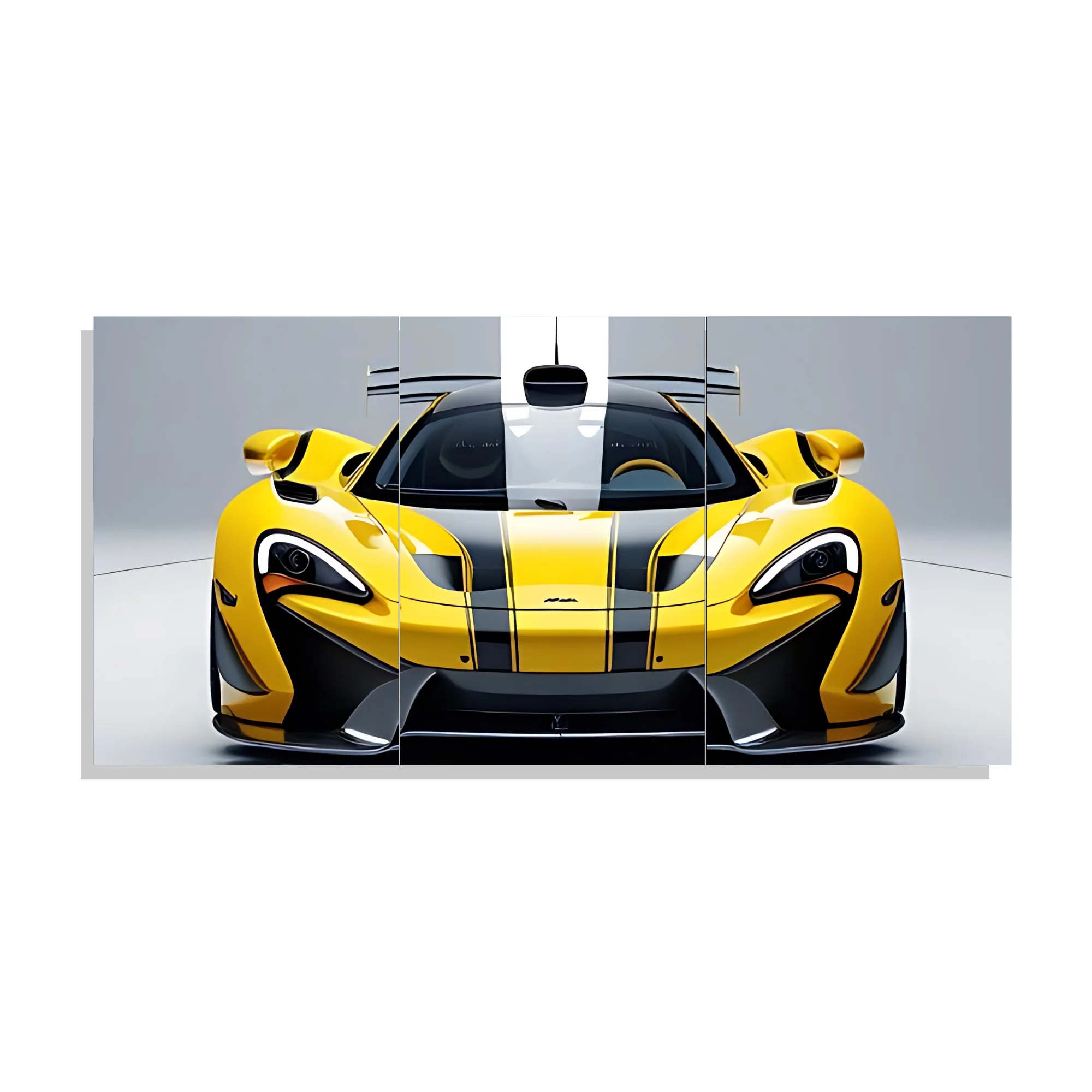 Djane Studio Car Acrylic Wall Frame | Luxury Car Wall Frame for Living Room, Bedroom, Office & Gaming Room | Modern Home Décor | Pack of 3 | Size 15x10 Inch